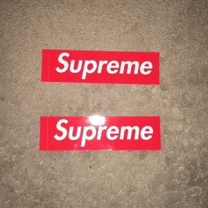 Supreme box logo stickers